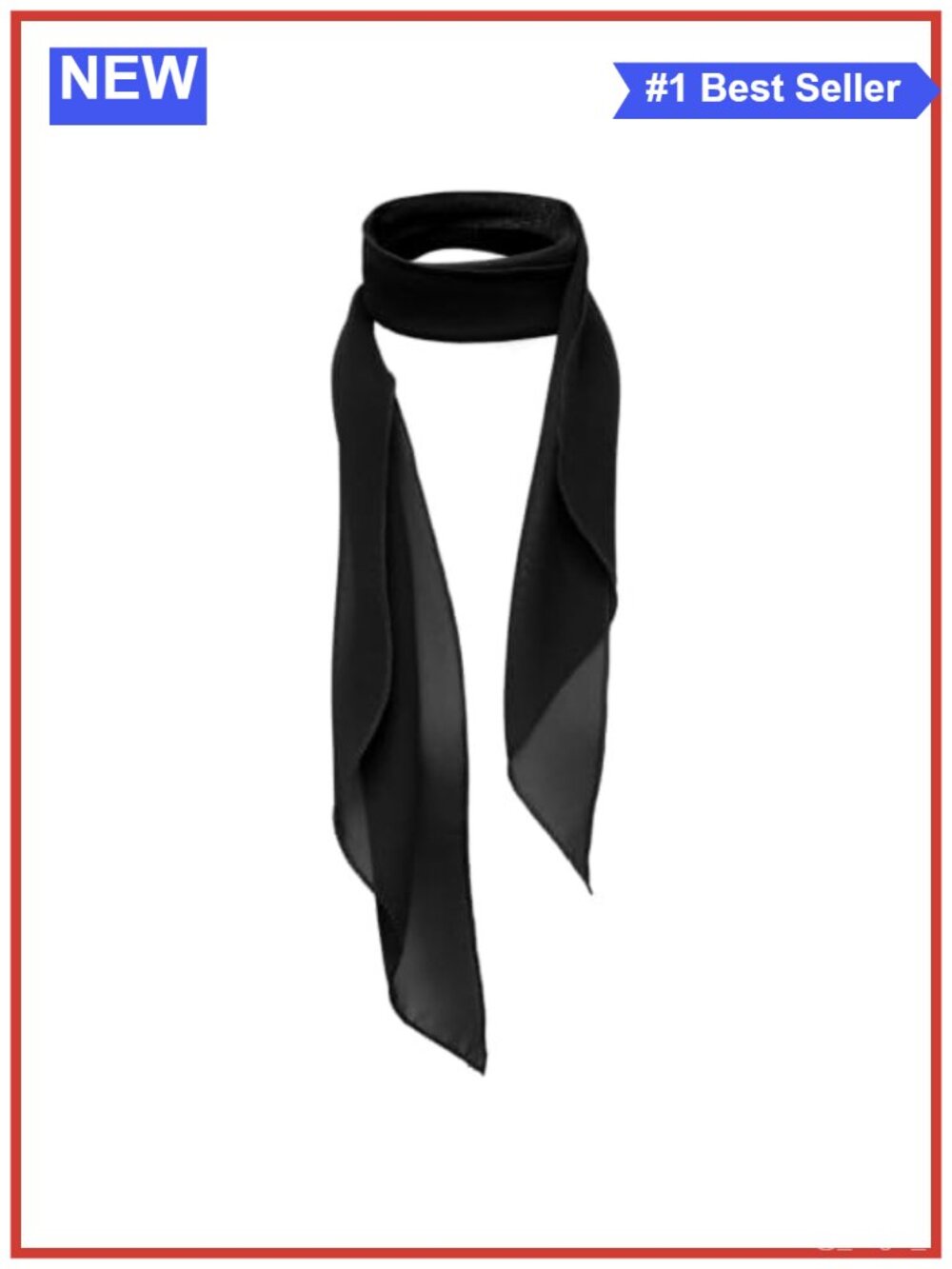Luckyvestir Sheer Polyester Neck Scarf Skinny Wrap Women Work Travel